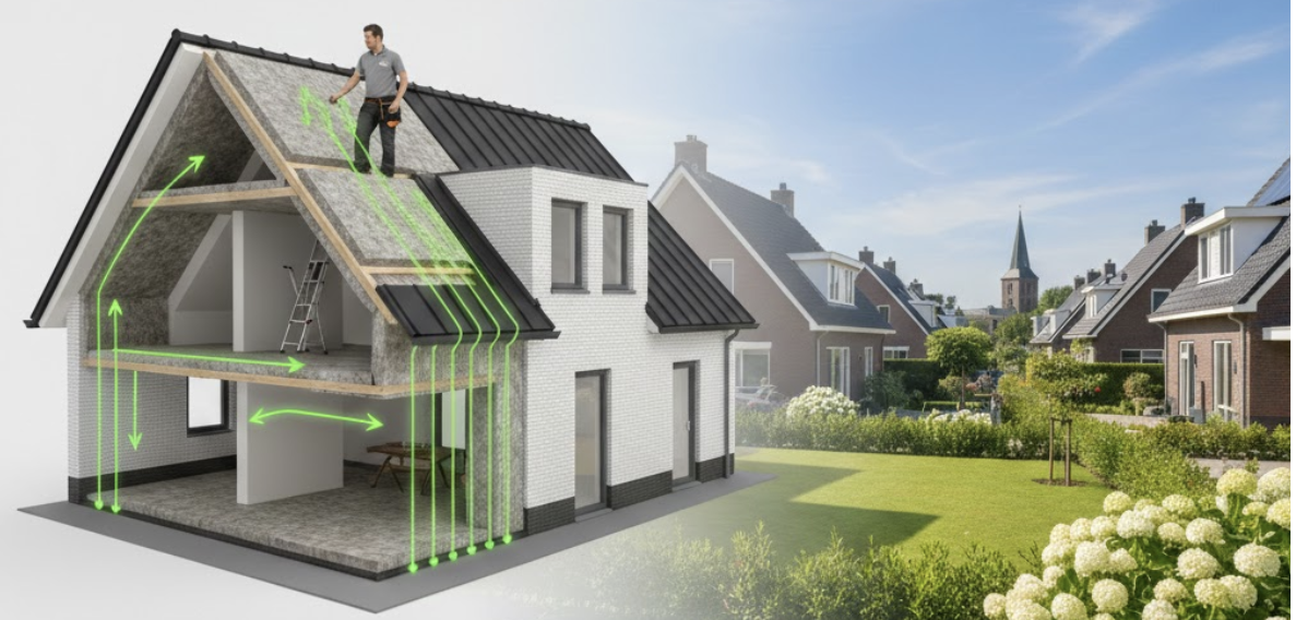 Bespaar op energie kosten met de juiste isolatie